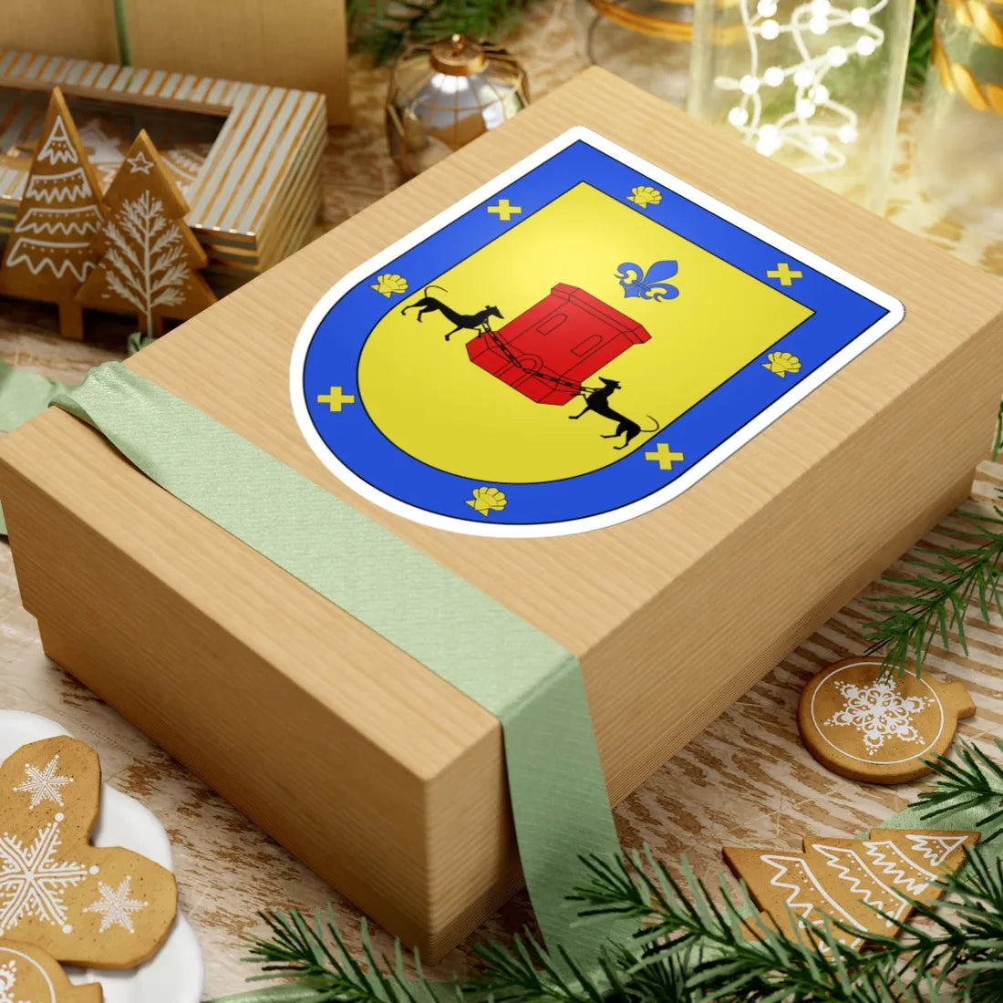 Blason Es famille Aragorry-d-Iranda Guipuscoa (Spain) (Coat of Arms) STICKER Vinyl Kiss-Cut Decal - The Sticker Space