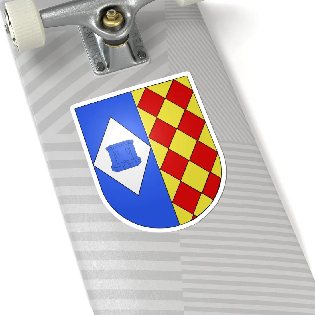 Blason Es famille Aramburu Irun (Spain) (Coat of Arms) STICKER Vinyl Kiss-Cut Decal - The Sticker Space