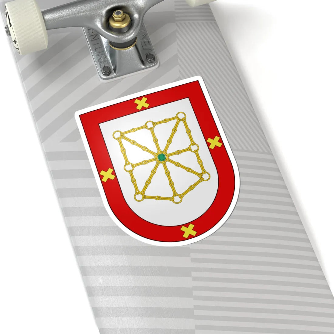 Blason Es famille Arlegui Navarre (Spain) (Coat of Arms) STICKER Vinyl Kiss-Cut Decal - The Sticker Space