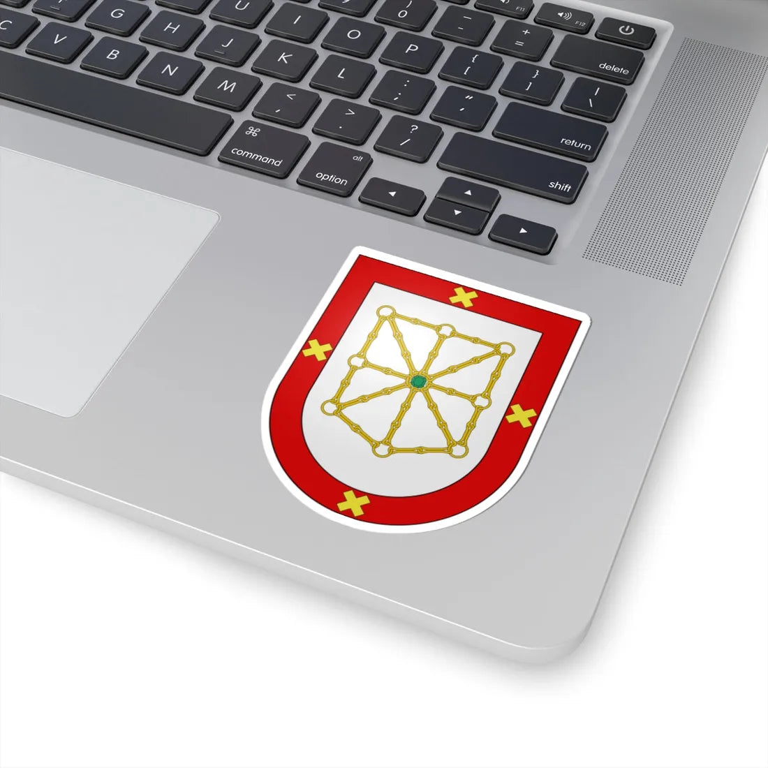Blason Es famille Arlegui Navarre (Spain) (Coat of Arms) STICKER Vinyl Kiss-Cut Decal - The Sticker Space