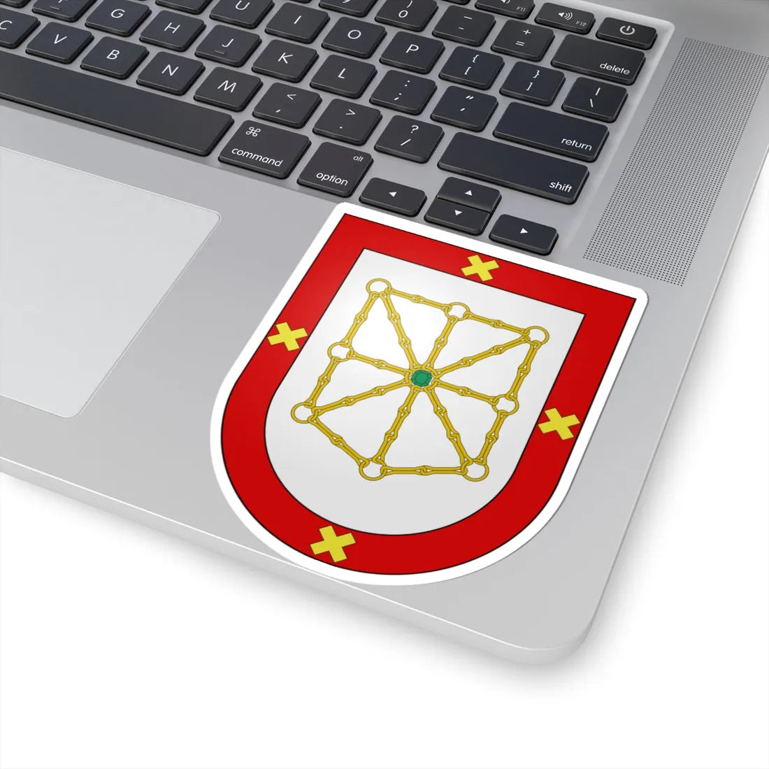 Blason Es famille Arlegui Navarre (Spain) (Coat of Arms) STICKER Vinyl Kiss-Cut Decal - The Sticker Space