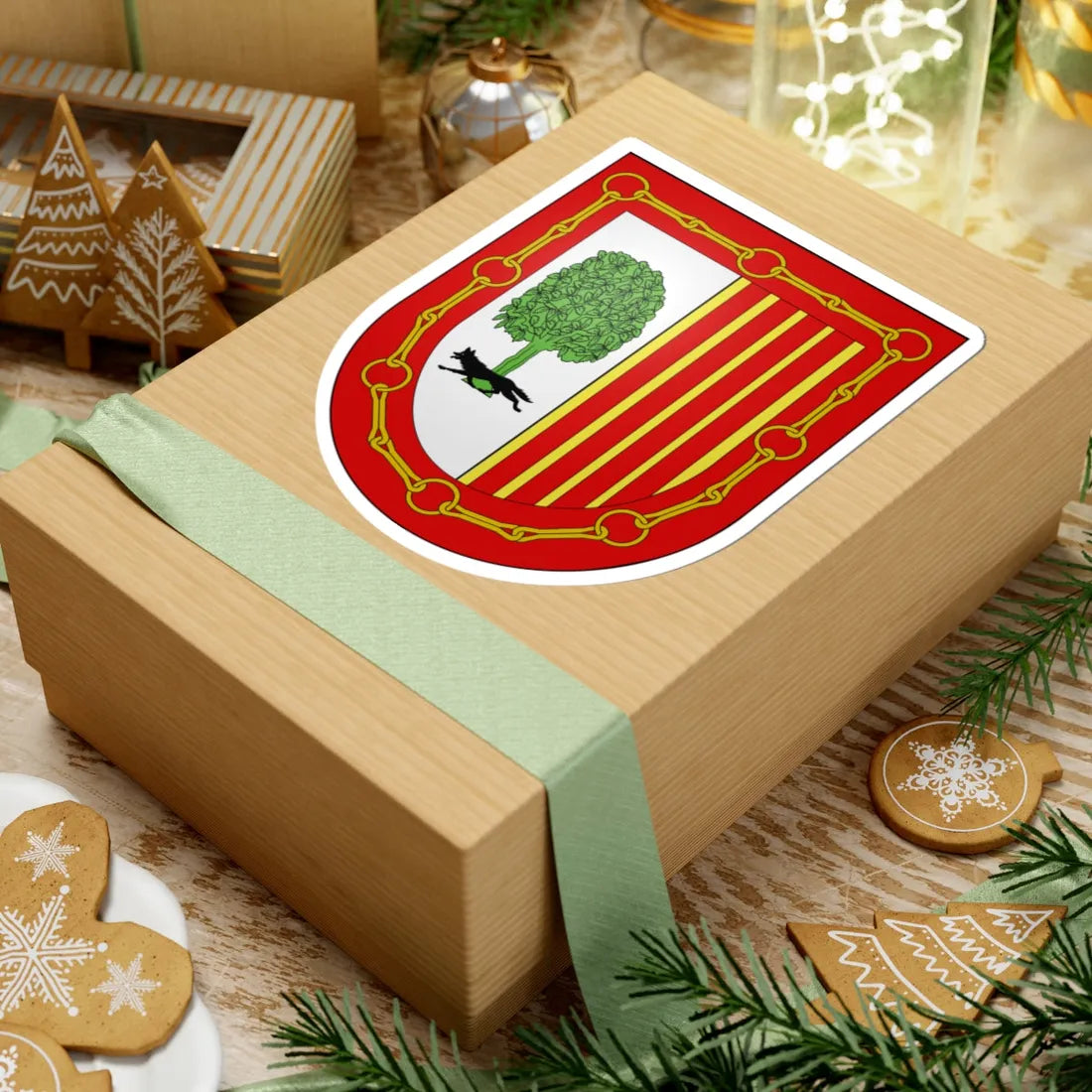 Blason Es famille Arregui Navarre (Spain) (Coat of Arms) STICKER Vinyl Kiss-Cut Decal - The Sticker Space