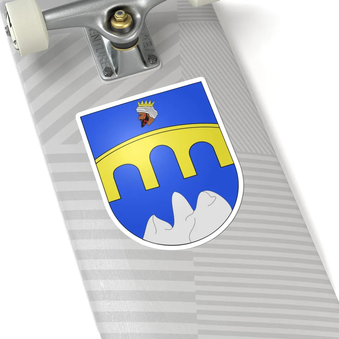 Blason Es famille Arregui Roncal (Spain) (Coat of Arms) STICKER Vinyl Kiss-Cut Decal - The Sticker Space