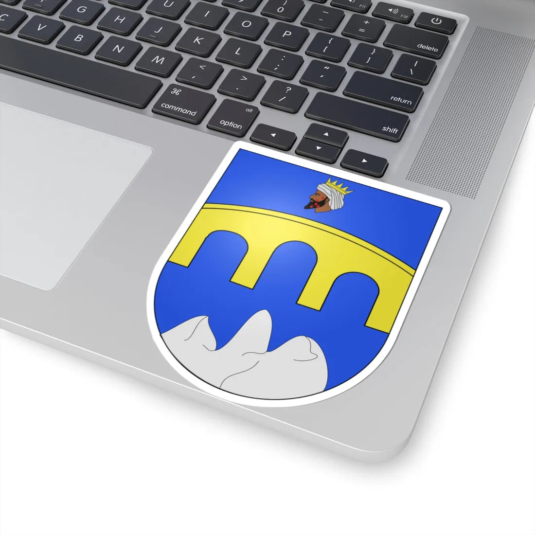 Blason Es famille Arregui Roncal (Spain) (Coat of Arms) STICKER Vinyl Kiss-Cut Decal - The Sticker Space