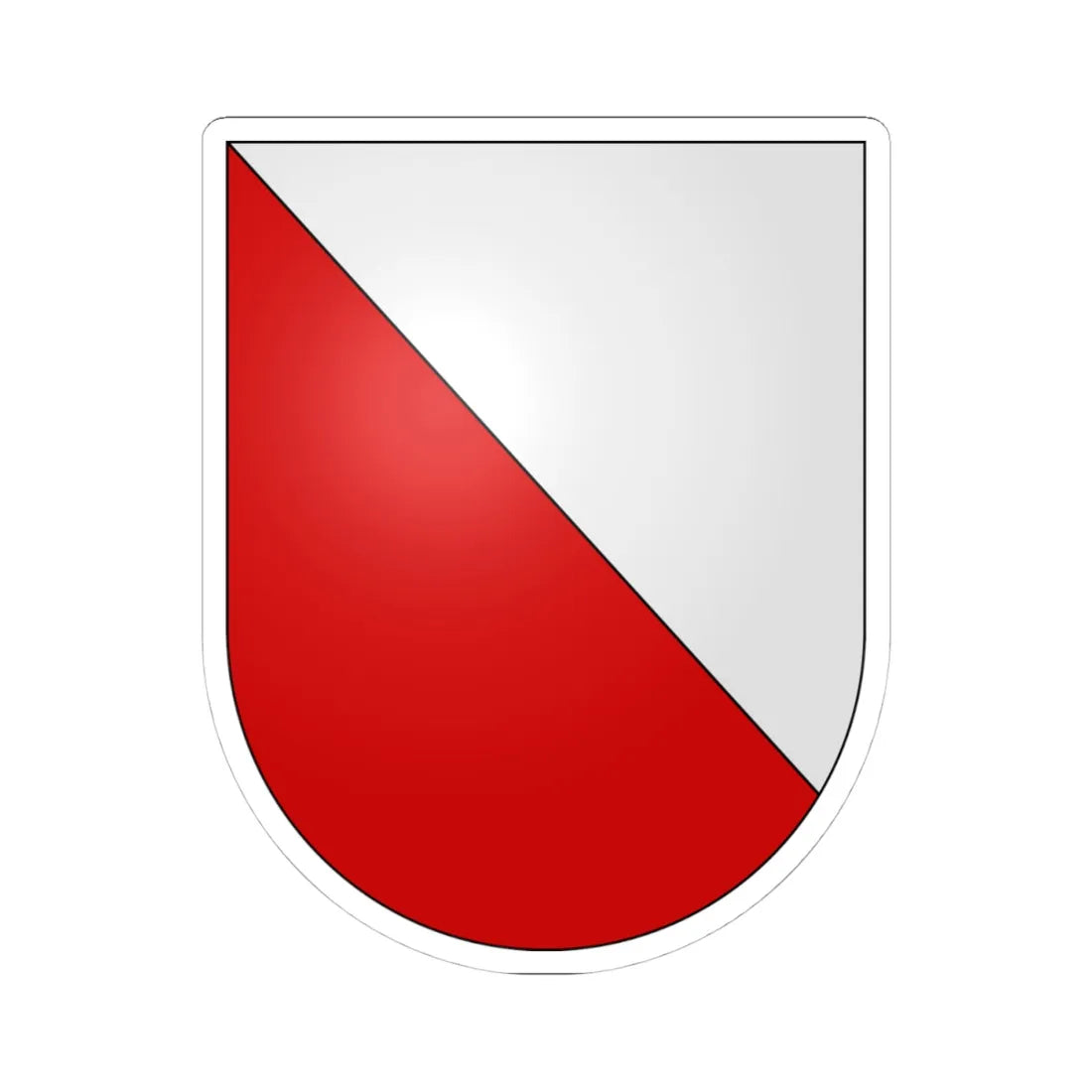 Blason Es famille Arroniz-2 Navarre (Spain) (Coat of Arms) STICKER Vinyl Kiss-Cut Decal 4 Inch White - The Sticker Space