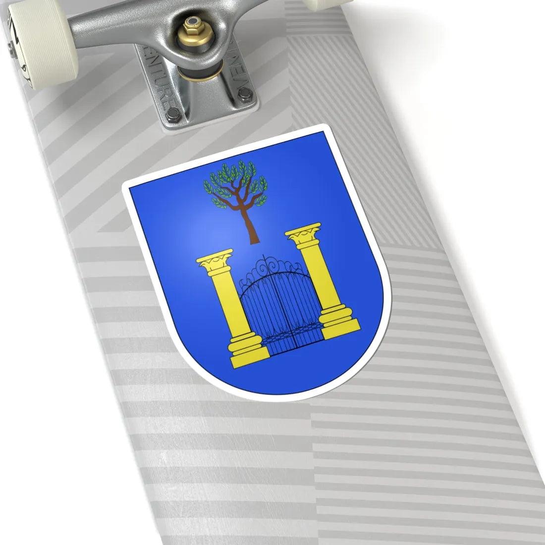 Blason Es famille Arroniz Navarre (Spain) (Coat of Arms) STICKER Vinyl Kiss-Cut Decal - The Sticker Space
