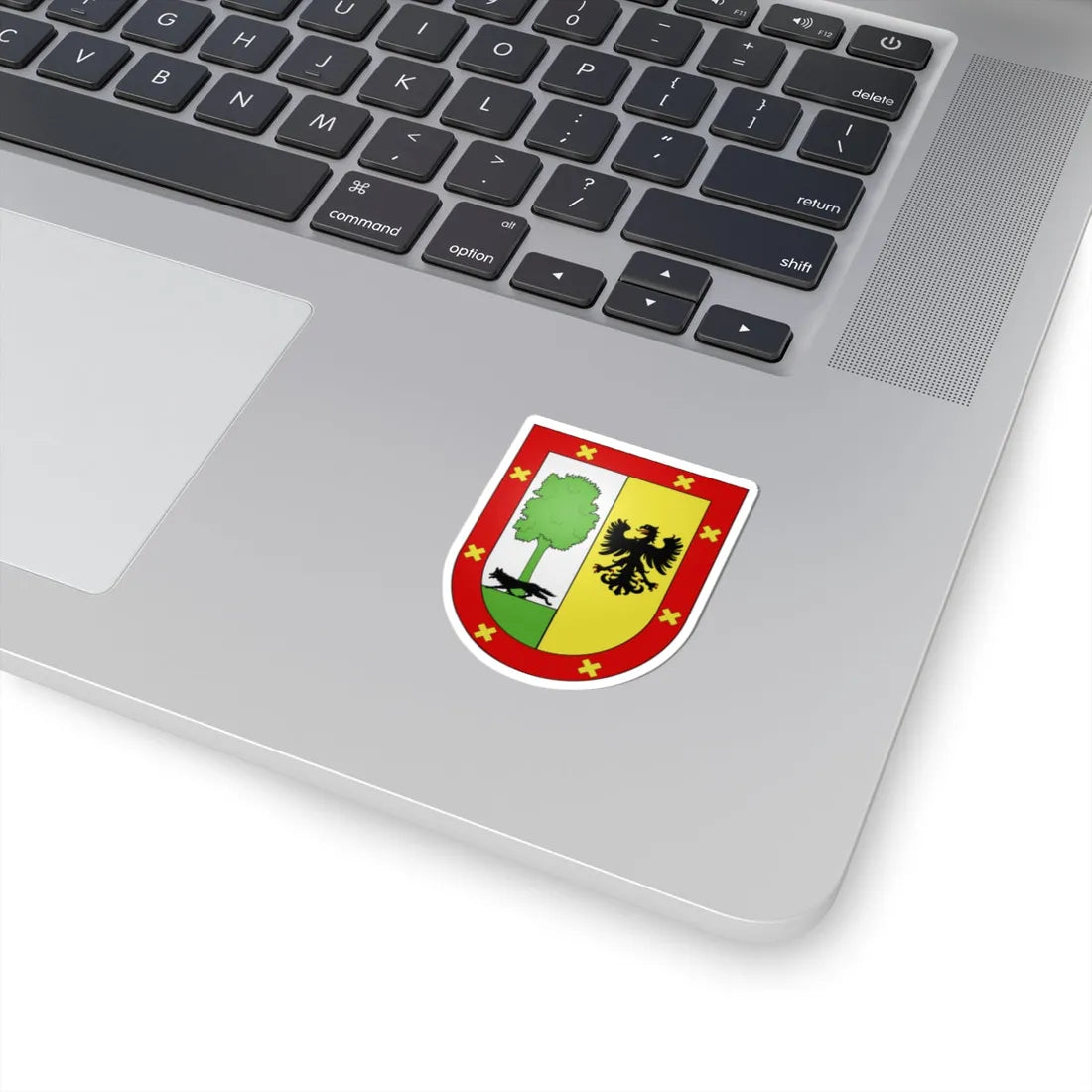 Blason Es famille Atxabal Biscaye (Spain) (Coat of Arms) STICKER Vinyl Kiss-Cut Decal - The Sticker Space