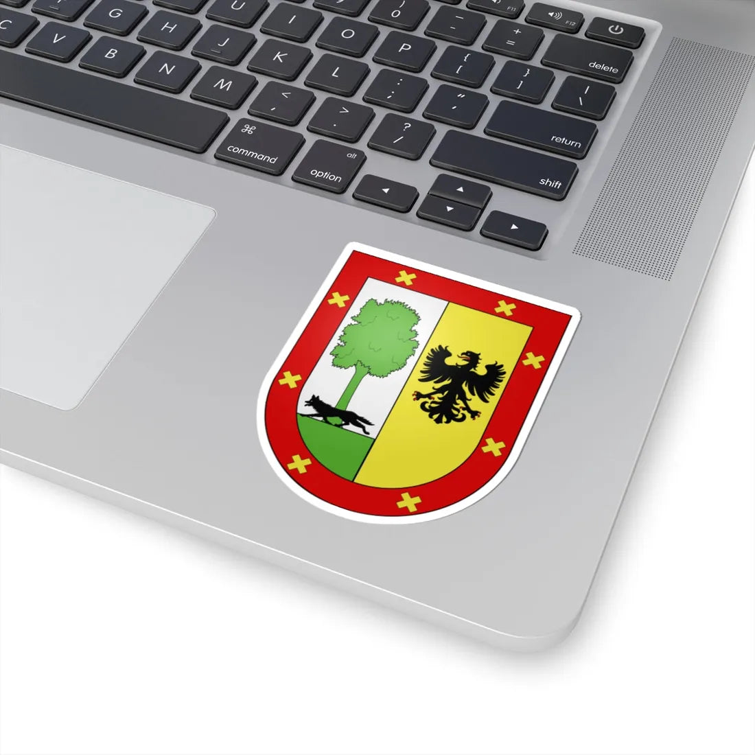 Blason Es famille Atxabal Biscaye (Spain) (Coat of Arms) STICKER Vinyl Kiss-Cut Decal - The Sticker Space