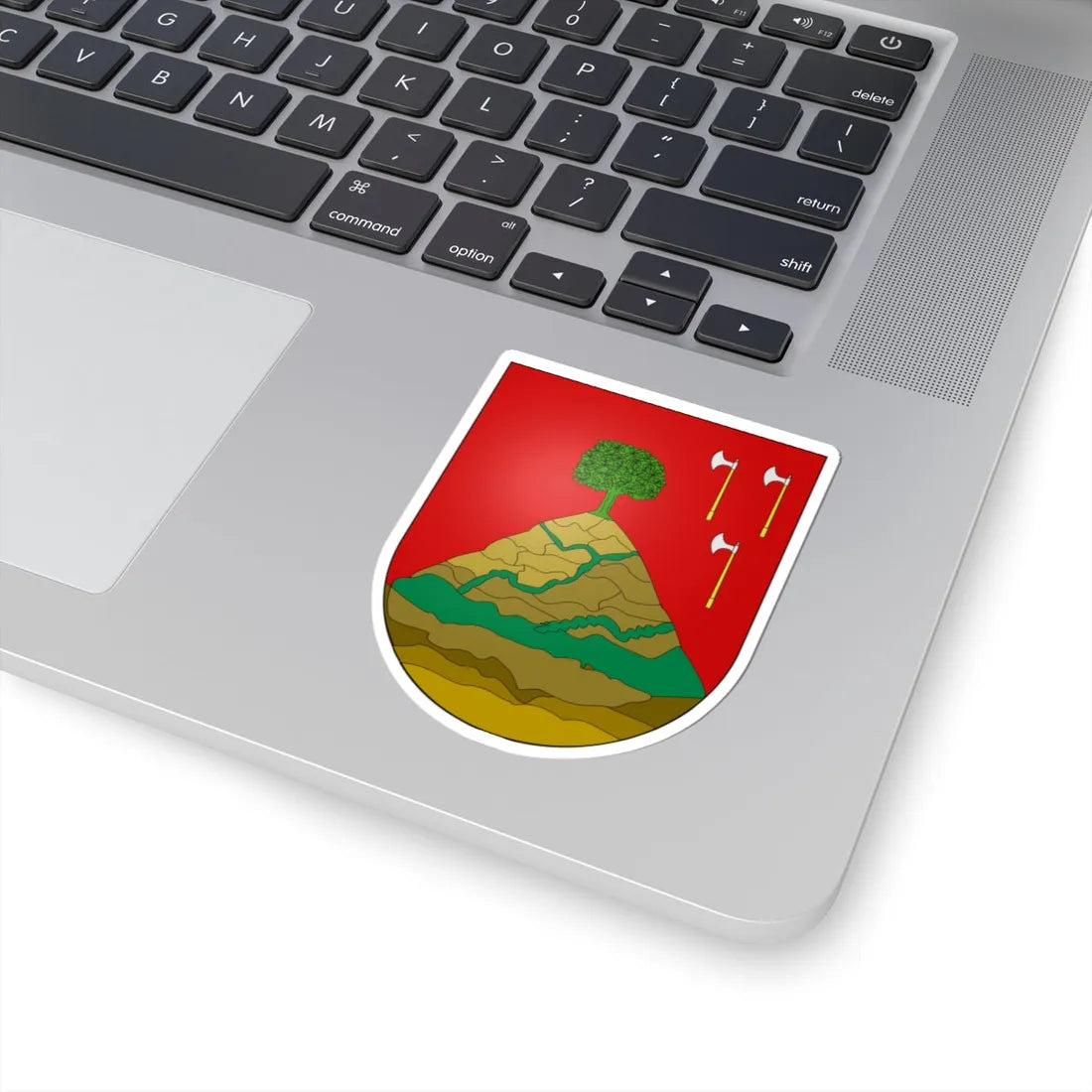 Blason Es famille Atxezar Alava (Spain) (Coat of Arms) STICKER Vinyl Kiss-Cut Decal - The Sticker Space