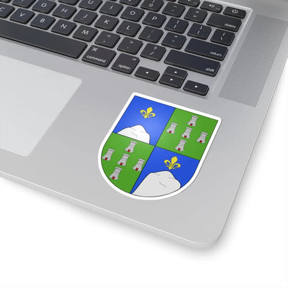 Blason Es famille Atxiaga Biscaye (Spain) (Coat of Arms) STICKER Vinyl Kiss-Cut Decal - The Sticker Space