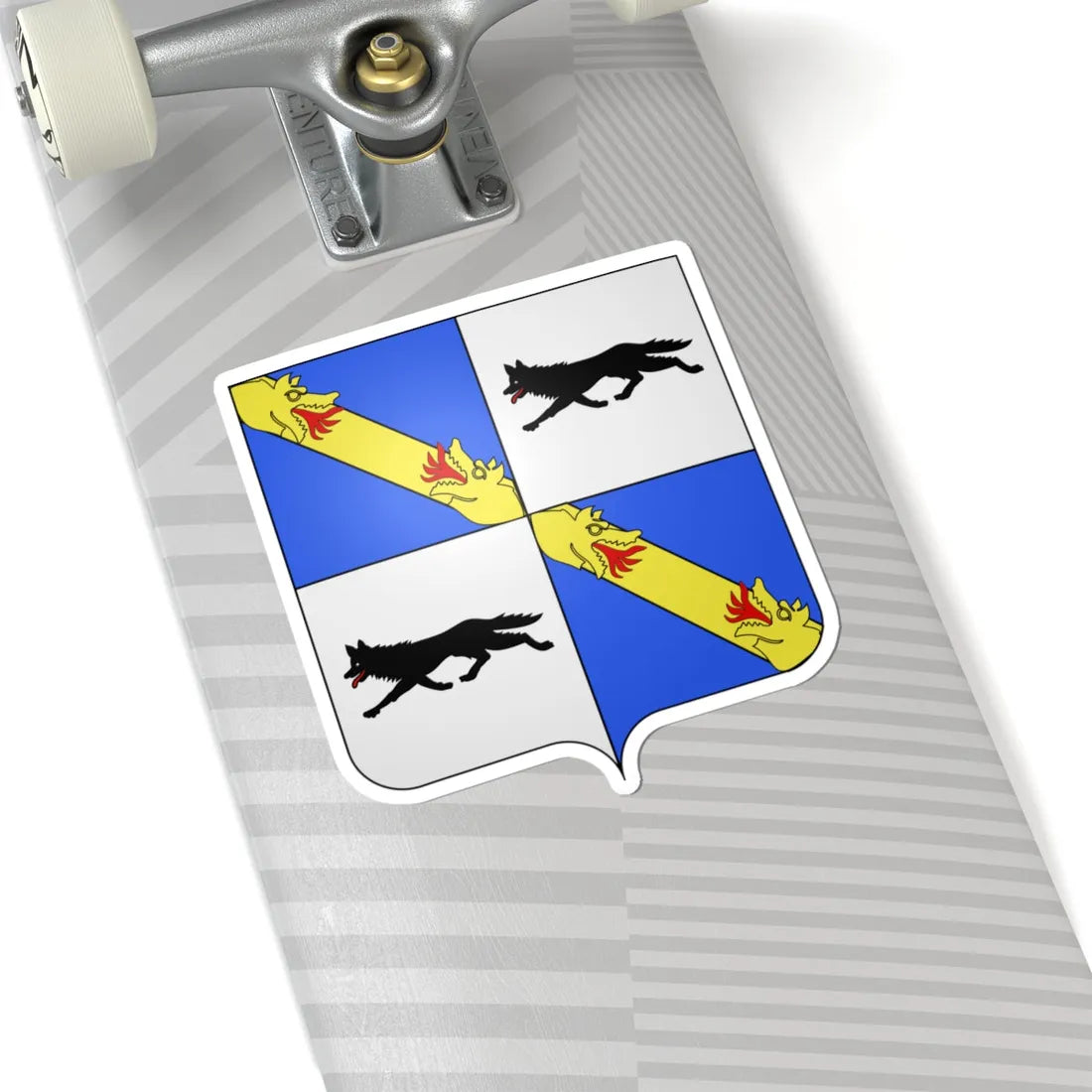 Blason Es famille Ayalde Guipuscoa (Spain) (Coat of Arms) STICKER Vinyl Kiss-Cut Decal - The Sticker Space