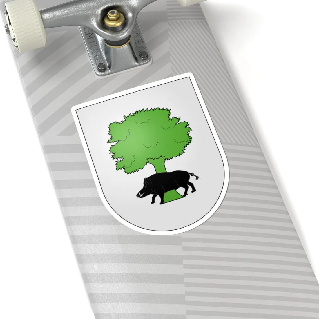 Blason Es famille Ayaldeburu Guipuscoa (Spain) (Coat of Arms) STICKER Vinyl Kiss-Cut Decal - The Sticker Space