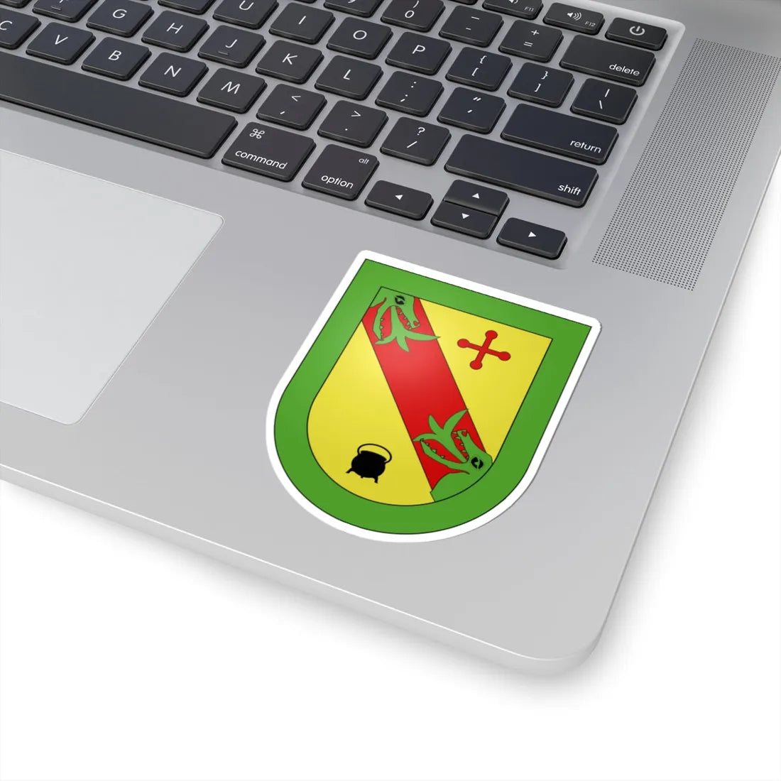 Blason Es famille Azenar Navarre (Spain) (Coat of Arms) STICKER Vinyl Kiss-Cut Decal - The Sticker Space