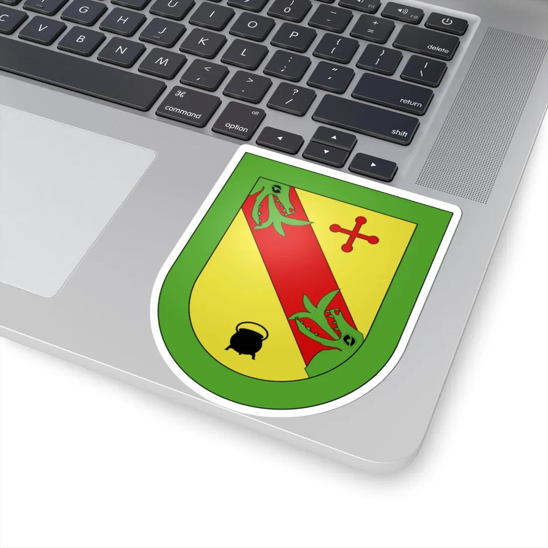Blason Es famille Azenar Navarre (Spain) (Coat of Arms) STICKER Vinyl Kiss-Cut Decal - The Sticker Space