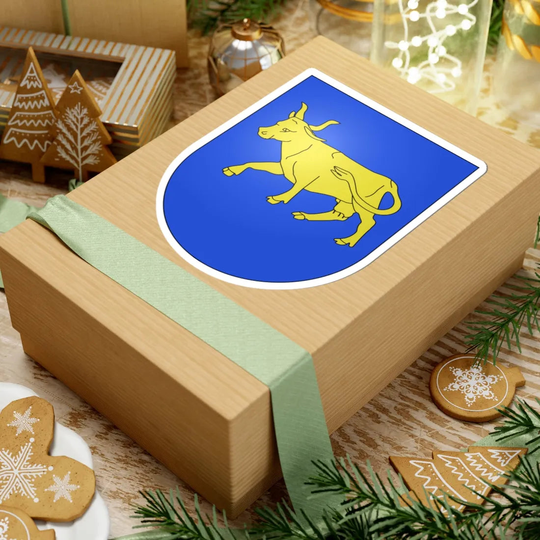 Blason Es famille Baquero Biscaye (Spain) (Coat of Arms) STICKER Vinyl Kiss-Cut Decal - The Sticker Space