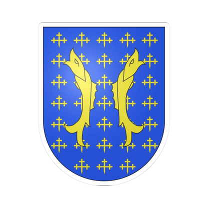 Blason Es famille Bar Biscaye (Spain) (Coat of Arms) STICKER Vinyl Kiss-Cut Decal 3 Inch White - The Sticker Space