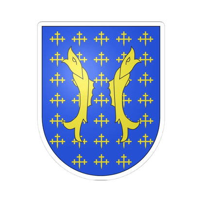 Blason Es famille Bar Biscaye (Spain) (Coat of Arms) STICKER Vinyl Kiss-Cut Decal 4 Inch White - The Sticker Space