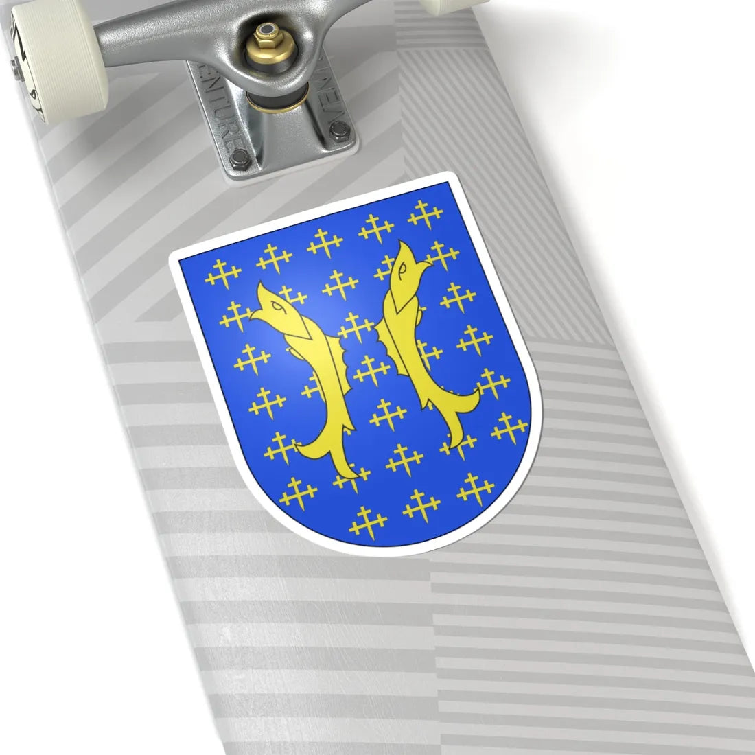 Blason Es famille Bar Biscaye (Spain) (Coat of Arms) STICKER Vinyl Kiss-Cut Decal - The Sticker Space
