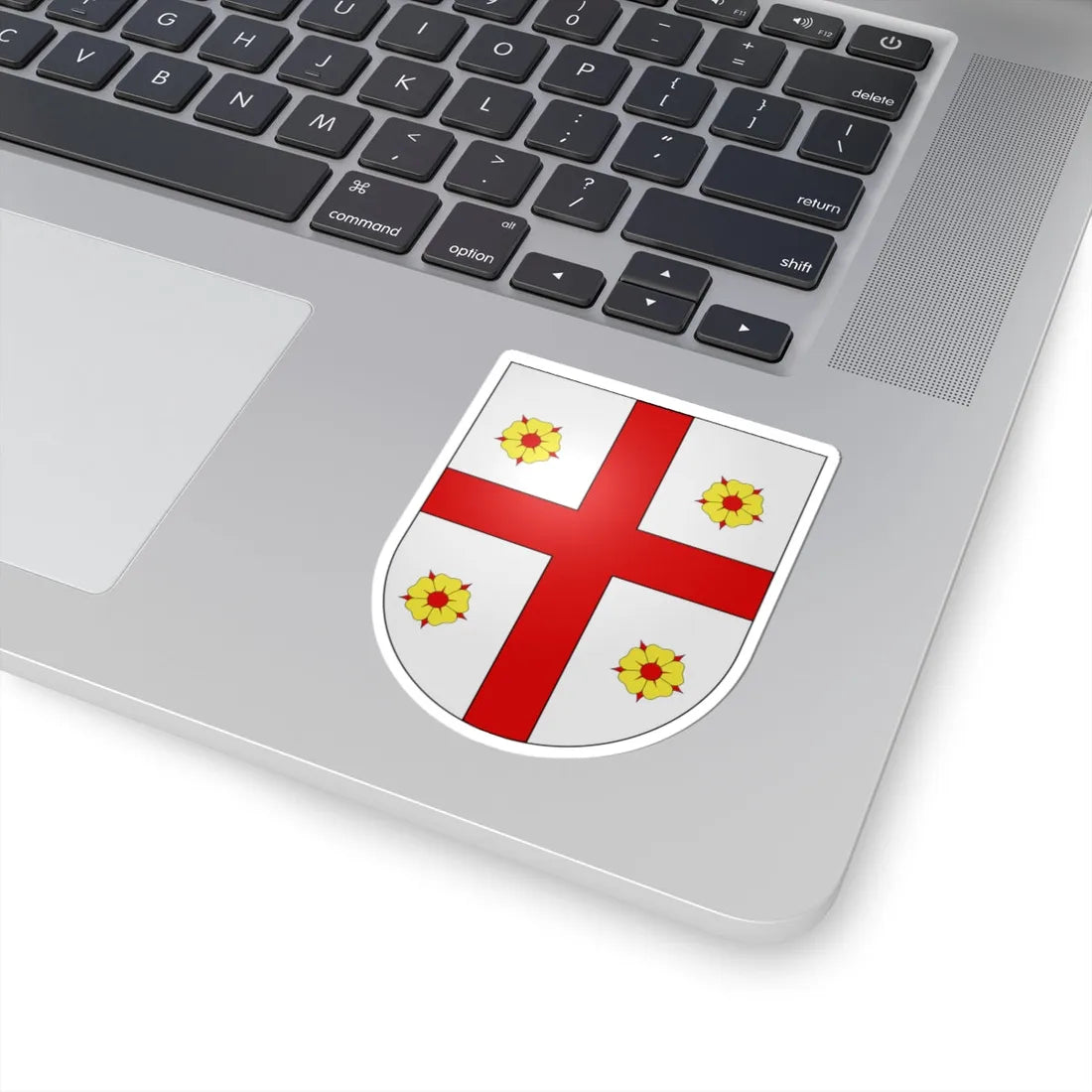 Blason Es famille Baron Cinco Villas (Spain) (Coat of Arms) STICKER Vinyl Kiss-Cut Decal - The Sticker Space