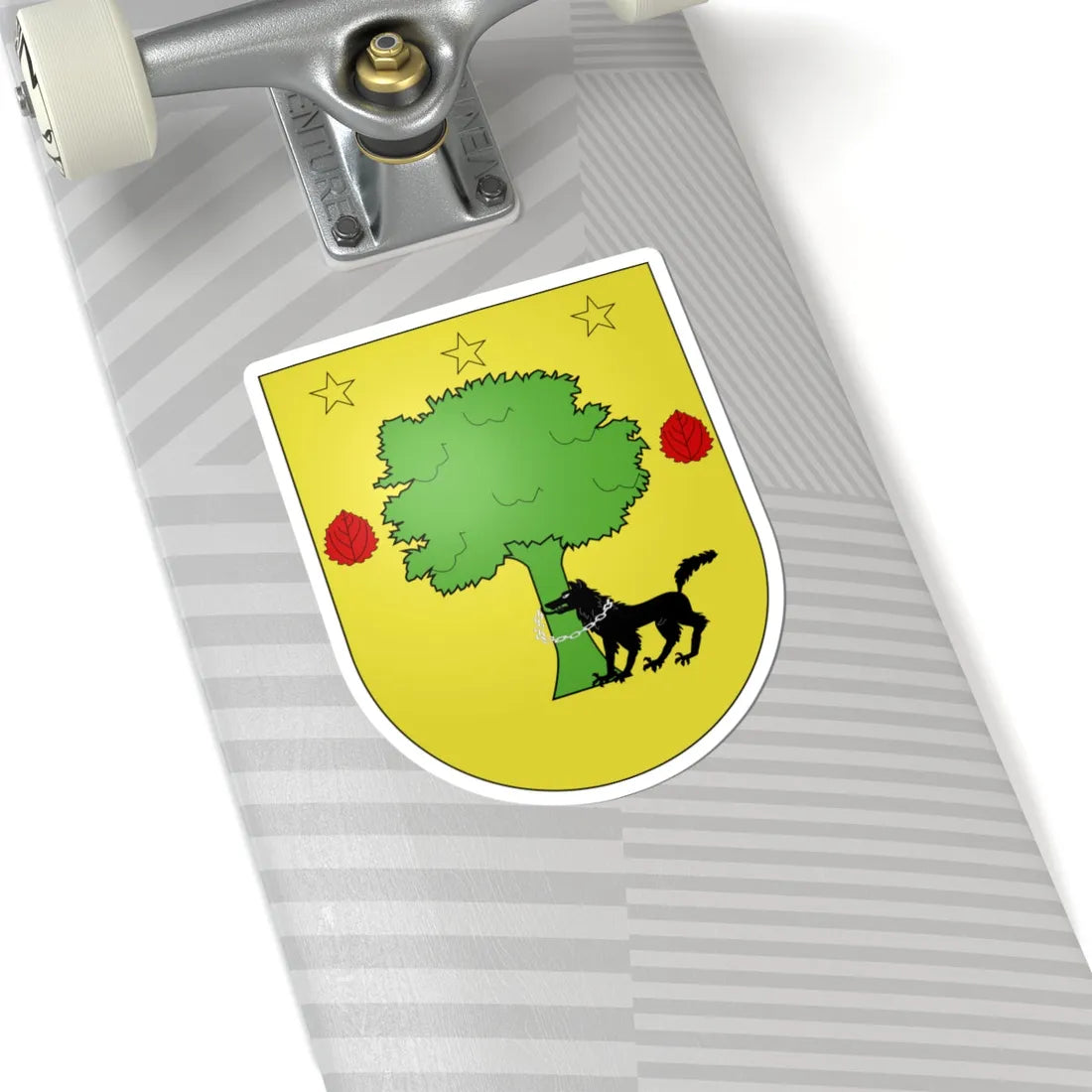 Blason Es famille Barturen Biscaye (Spain) (Coat of Arms) STICKER Vinyl Kiss-Cut Decal - The Sticker Space