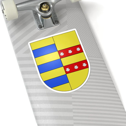 Blason Es famille Baset Navarre (Spain) (Coat of Arms) STICKER Vinyl Kiss-Cut Decal - The Sticker Space