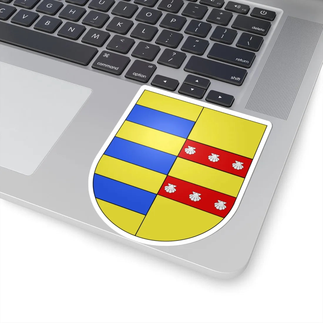 Blason Es famille Baset Navarre (Spain) (Coat of Arms) STICKER Vinyl Kiss-Cut Decal - The Sticker Space