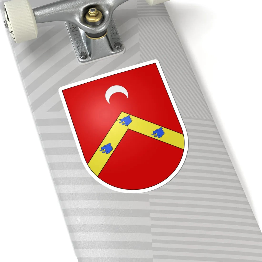Blason Es famille Bearin Navarre (Spain) (Coat of Arms) STICKER Vinyl Kiss-Cut Decal - The Sticker Space