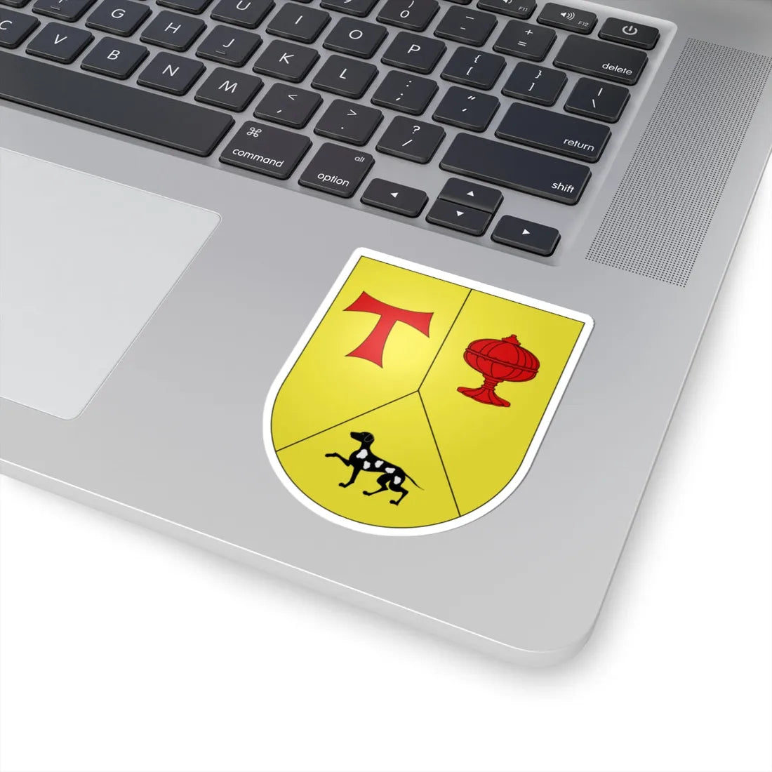Blason Es famille Bernal Navarre (Spain) (Coat of Arms) STICKER Vinyl Kiss-Cut Decal - The Sticker Space