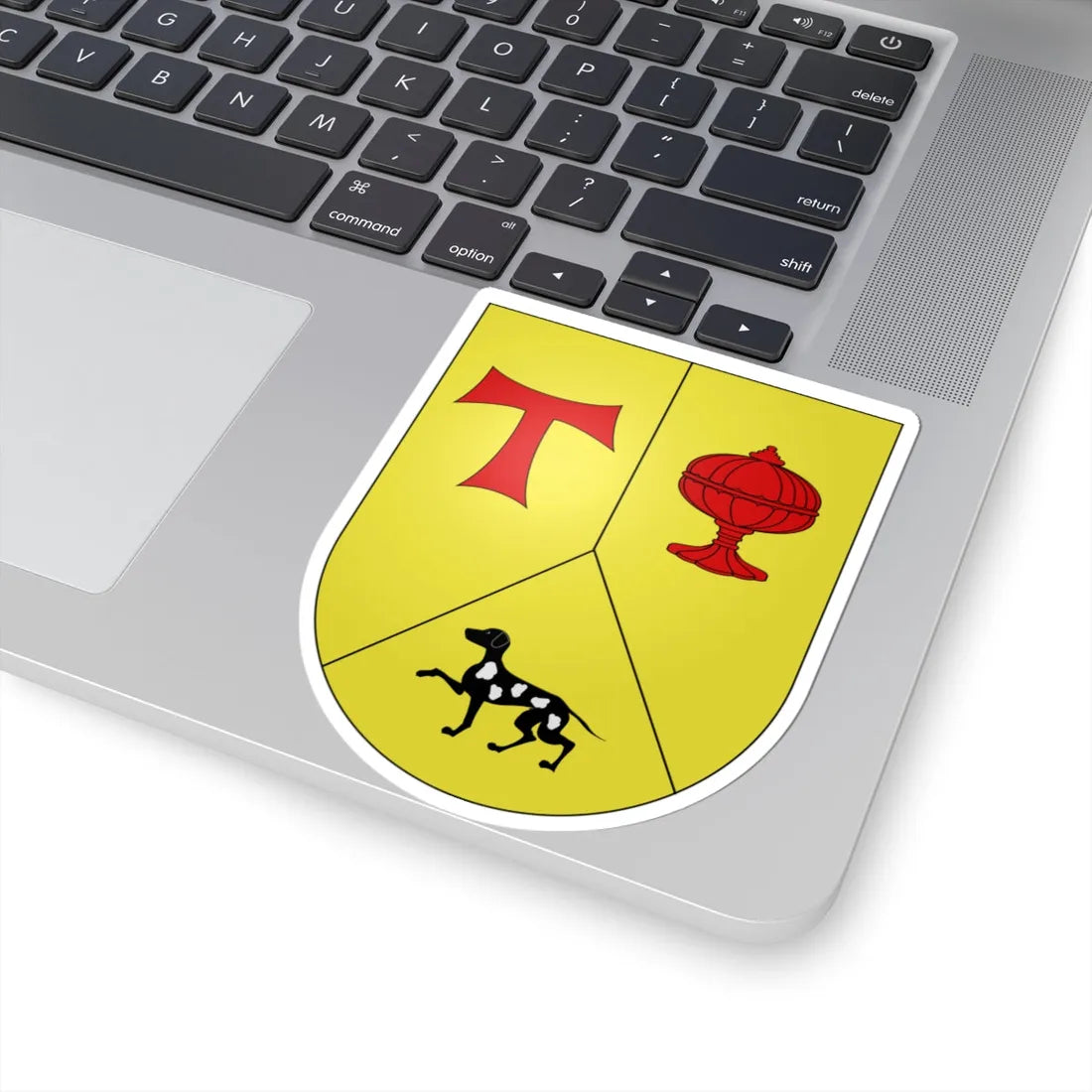 Blason Es famille Bernal Navarre (Spain) (Coat of Arms) STICKER Vinyl Kiss-Cut Decal - The Sticker Space