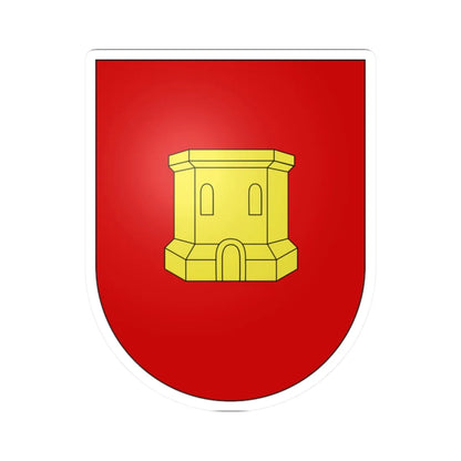 Blason Es famille Cabanas Navarre (Spain) (Coat of Arms) STICKER Vinyl Kiss-Cut Decal 2 Inch White - The Sticker Space