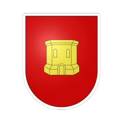 Blason Es famille Cabanas Navarre (Spain) (Coat of Arms) STICKER Vinyl Kiss-Cut Decal 6 Inch White - The Sticker Space