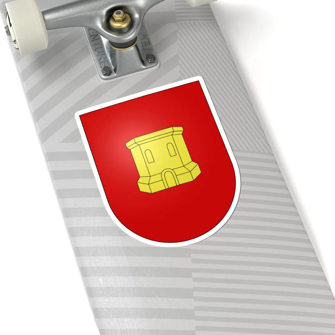 Blason Es famille Cabanas Navarre (Spain) (Coat of Arms) STICKER Vinyl Kiss-Cut Decal - The Sticker Space