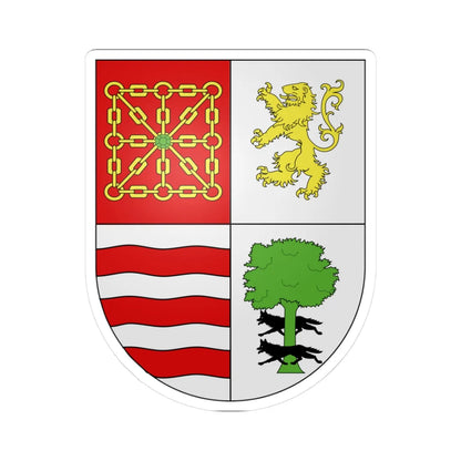 Blason Es famille Camon Navarre (Spain) (Coat of Arms) STICKER Vinyl Kiss-Cut Decal 3 Inch White - The Sticker Space