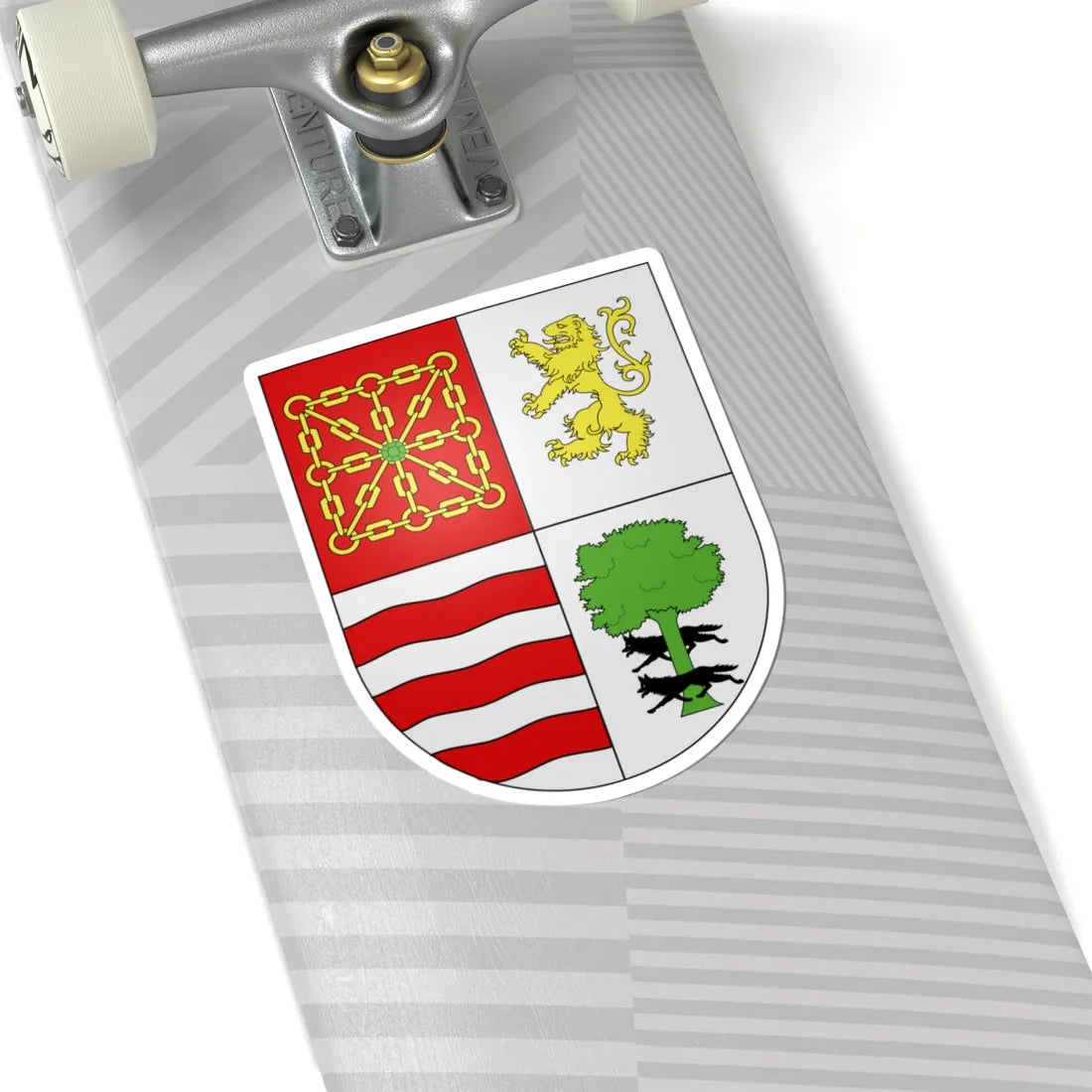 Blason Es famille Camon Navarre (Spain) (Coat of Arms) STICKER Vinyl Kiss-Cut Decal - The Sticker Space
