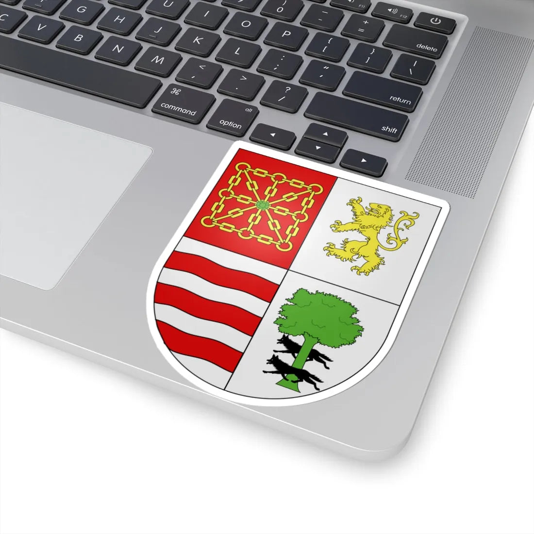 Blason Es famille Camon Navarre (Spain) (Coat of Arms) STICKER Vinyl Kiss-Cut Decal - The Sticker Space