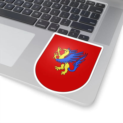 Blason Es famille Caritat Navarre (Spain) (Coat of Arms) STICKER Vinyl Kiss-Cut Decal - The Sticker Space