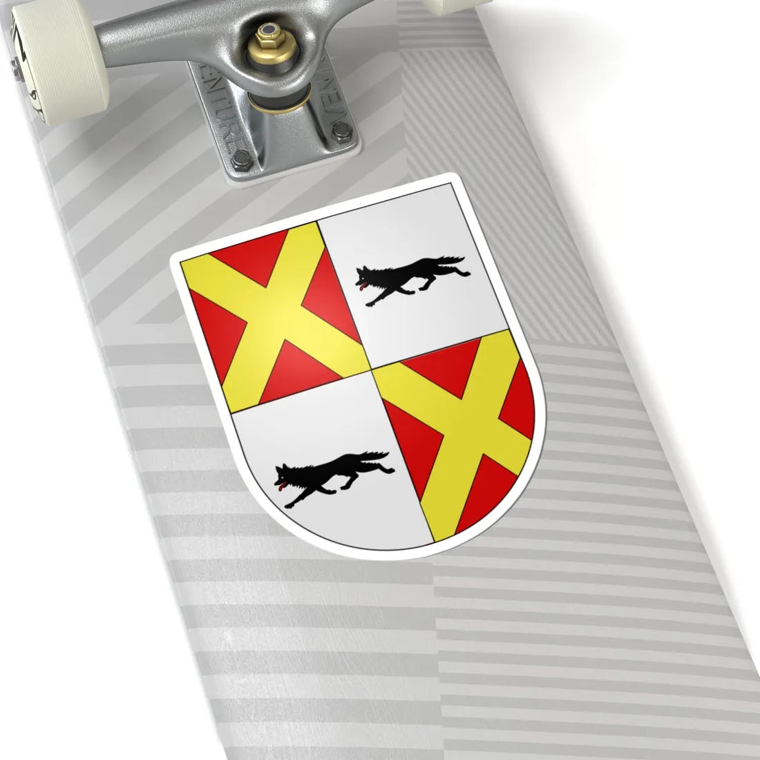 Blason Es famille Cerdan Navarre (Spain) (Coat of Arms) STICKER Vinyl Kiss-Cut Decal - The Sticker Space