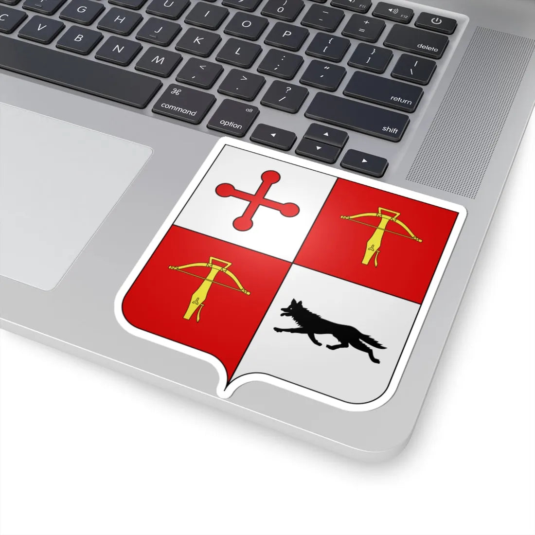 Blason Es famille Donguillen Navarre (Spain) (Coat of Arms) STICKER Vinyl Kiss-Cut Decal - The Sticker Space