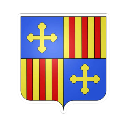 Blason Es famille Echalecu Navarre (Spain) (Coat of Arms) STICKER Vinyl Kiss-Cut Decal 2 Inch White - The Sticker Space