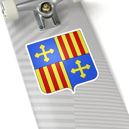 Blason Es famille Echalecu Navarre (Spain) (Coat of Arms) STICKER Vinyl Kiss-Cut Decal - The Sticker Space