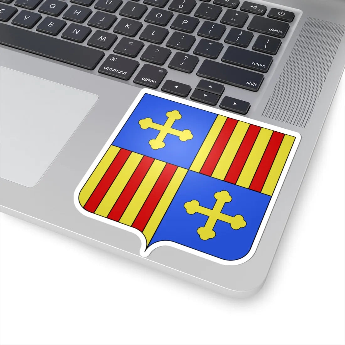 Blason Es famille Echalecu Navarre (Spain) (Coat of Arms) STICKER Vinyl Kiss-Cut Decal - The Sticker Space