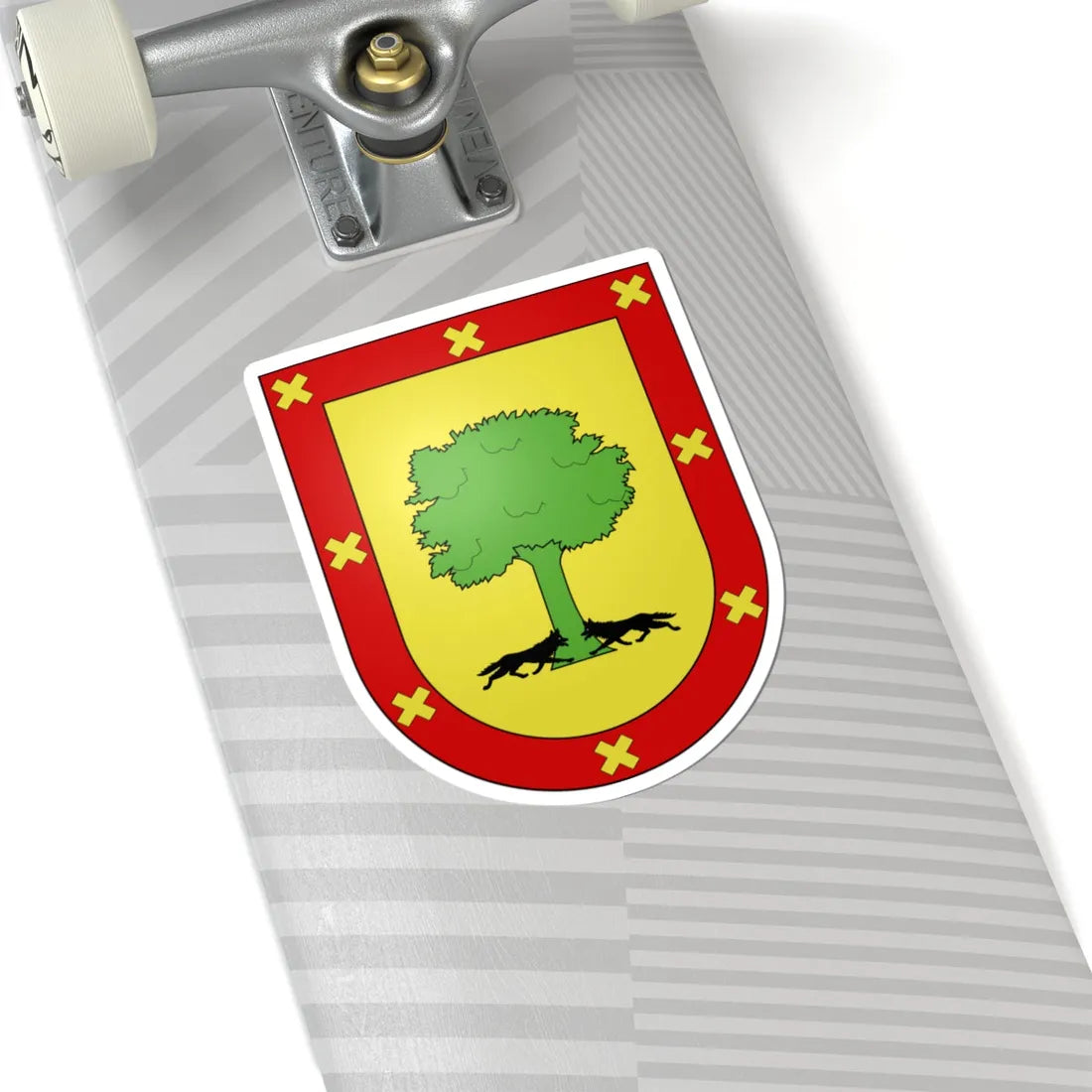 Blason Es famille Echarri Navarre (Spain) (Coat of Arms) STICKER Vinyl Kiss-Cut Decal - The Sticker Space