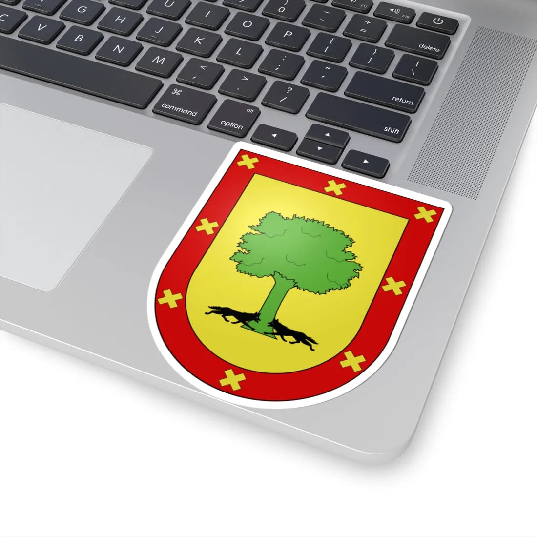 Blason Es famille Echarri Navarre (Spain) (Coat of Arms) STICKER Vinyl Kiss-Cut Decal - The Sticker Space