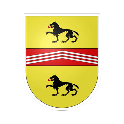 Blason Es famille Erdara Navarre (Spain) (Coat of Arms) STICKER Vinyl Kiss-Cut Decal 2 Inch White - The Sticker Space