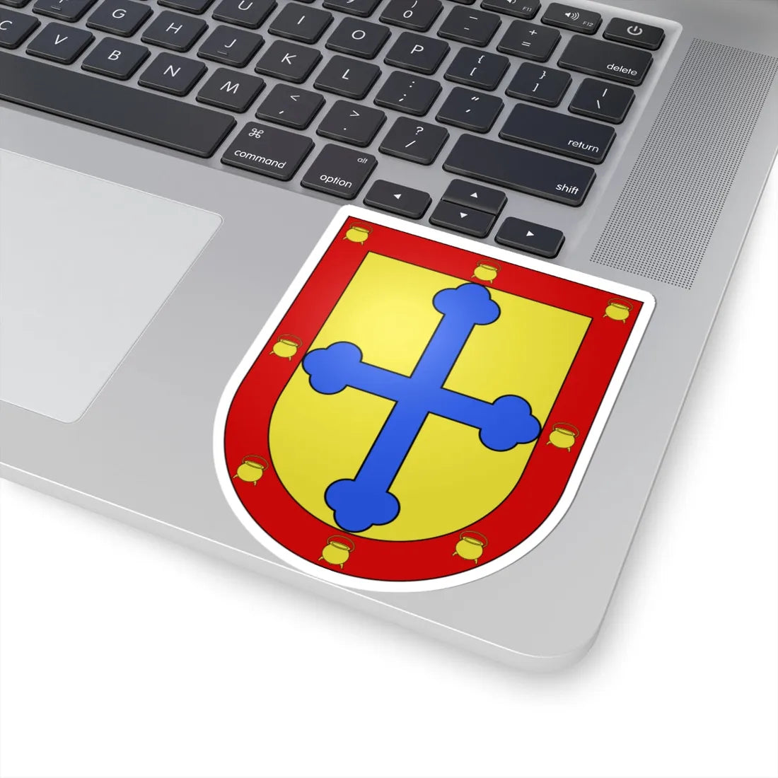 Blason Es famille Esain Navarre (Spain) (Coat of Arms) STICKER Vinyl Kiss-Cut Decal - The Sticker Space