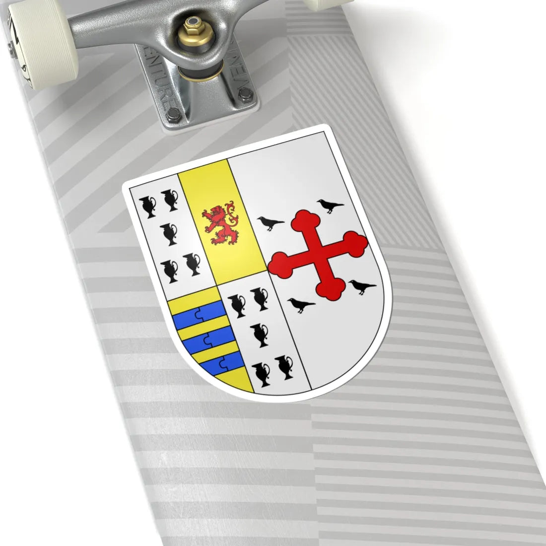 Blason Es famille Escolar Navarre (Spain) (Coat of Arms) STICKER Vinyl Kiss-Cut Decal - The Sticker Space