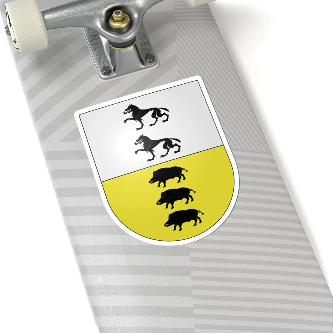 Blason Es famille Etulain Navarre (Spain) (Coat of Arms) STICKER Vinyl Kiss-Cut Decal - The Sticker Space