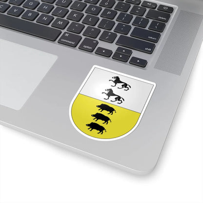 Blason Es famille Etulain Navarre (Spain) (Coat of Arms) STICKER Vinyl Kiss-Cut Decal - The Sticker Space