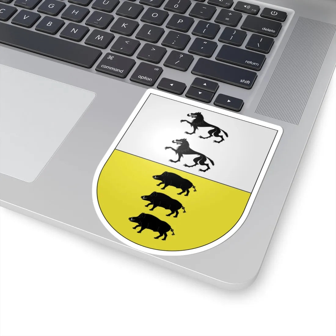 Blason Es famille Etulain Navarre (Spain) (Coat of Arms) STICKER Vinyl Kiss-Cut Decal - The Sticker Space