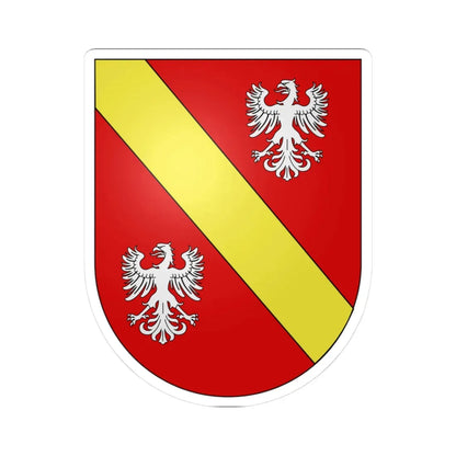 Blason Es famille Eugui Navarre (Spain) (Coat of Arms) STICKER Vinyl Kiss-Cut Decal 3 Inch White - The Sticker Space